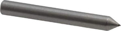 Made in USA - 1" Long x 1/8" Shank Diam Single Point Diamond Dresser - 60° Included Angle - Apex Tool & Supply