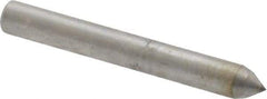 Made in USA - 1" Long x 1/8" Shank Diam Single Point Diamond Dresser - 70° Included Angle - Apex Tool & Supply