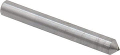 Made in USA - 1" Long x 1/8" Shank Diam Single Point Diamond Dresser - 90° Included Angle - Apex Tool & Supply