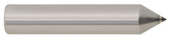 Made in USA - 3/4 Carat Single Pencil Point Diamond Dresser - 2" Long x 3/8" Shank Diam, 60° Included Angle - Apex Tool & Supply