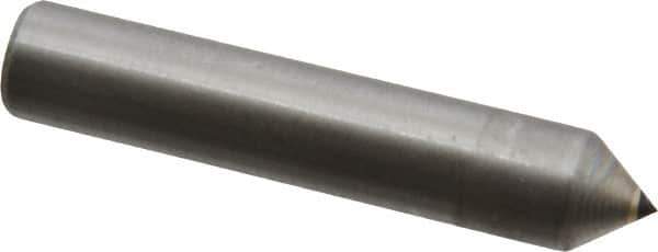 Made in USA - 1/4 Carat Single Pencil Point Diamond Dresser - 2" Long x 3/8" Shank Diam, 75° Included Angle - Apex Tool & Supply