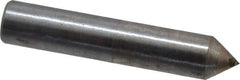 Made in USA - 1/3 Carat Single Pencil Point Diamond Dresser - 2" Long x 3/8" Shank Diam, 75° Included Angle - Apex Tool & Supply