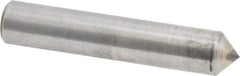 Made in USA - 1/2 Carat Single Pencil Point Diamond Dresser - 2" Long x 3/8" Shank Diam, 90° Included Angle - Apex Tool & Supply