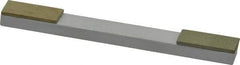 Made in USA - Fine & Very Fine, 1" Length of Cut, Double End Diamond Hone - 120 & 220 Grit, 3/8" Wide x 3/8" High x 4" OAL - Apex Tool & Supply