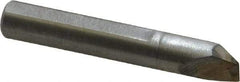 Made in USA - 0.015" Single Point Diamond Dresser - 1-9/16" Long x 1/4" Shank Diam, 40° Included Angle - Apex Tool & Supply