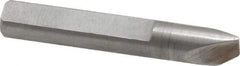 Made in USA - 0.025" Single Point Diamond Dresser - 1-9/16" Long x 1/4" Shank Diam, 40° Included Angle - Apex Tool & Supply