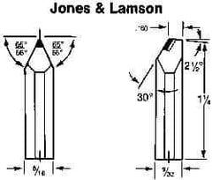 Made in USA - 0.017" Single Point Diamond Dresser - 1-1/4" Long x 5/16" Shank Diam, 50° Included Angle - Apex Tool & Supply
