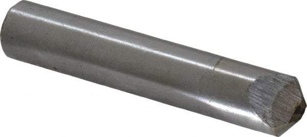 Value Collection - 1/4 Carat Single Point Chishel Edge Diamond - 2" Long x 3/8" Shank Diam, 90° Included Angle - Apex Tool & Supply