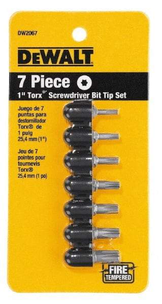 DeWALT - 7 Piece, Screwdriver Bit Set - Torx - Apex Tool & Supply