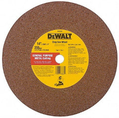 DeWALT - 12" Aluminum Oxide Cutoff Wheel - 7/64" Thick, 1" Arbor, 5,000 Max RPM, Use with Stationary Tools - Apex Tool & Supply