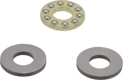 Boston Gear - 1/4" Inside x 9/16" Outside Diam, 7/32" Thick, Alloy Steel Ball Thrust Bearing - Apex Tool & Supply