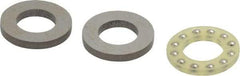 Boston Gear - 3/8" Inside x 11/16" Outside Diam, 9/32" Thick, Alloy Steel Ball Thrust Bearing - Apex Tool & Supply