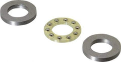 Boston Gear - 1/2" Inside x 7/8" Outside Diam, 3/8" Thick, Alloy Steel Ball Thrust Bearing - Apex Tool & Supply