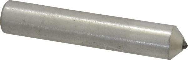 Norton - 1/4 Carat Single Point Diamond Dresser - 2" Long x 3/8" Shank Diam, 60° Included Angle - Apex Tool & Supply