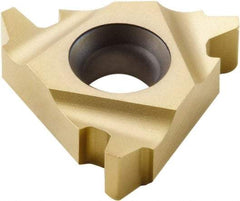 Seco - 16NL Internal Left Hand Trapez Laydown Threading Insert - Grade CP500, TiAlN/TiN Coated Carbide, 9.53mm Inscribed Circle - Apex Tool & Supply