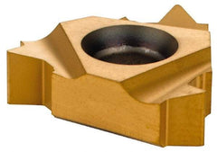Seco - 22NR Internal Right Hand 6 UN Laydown Threading Insert - Grade CP500, TiAlN/TiN Coated Carbide - Apex Tool & Supply