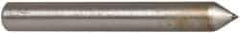 Norton - 1" Long x 1/8" Shank Diam Single Point Diamond Dresser - Convex Radius, 60° Included Angle - Apex Tool & Supply