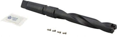 Allied Machine and Engineering - Series 1, 13/16" Max Diam, 3MT Taper Shank, Helical Flute Spade Drill - 4-3/4" Max Depth, 6-17/64" Body Length, 9-3/4" OAL, Standard Length, Through Coolant - Apex Tool & Supply