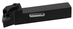 Kennametal - MDQN, Left Hand Cut, 27.5° Lead Angle, 1" Shank Height x 1" Shank Width, Negative Rake Indexable Turning Toolholder - 5" OAL, DN..43. Insert Compatibility, Series Kenloc - Apex Tool & Supply