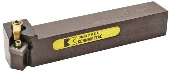 Kennametal - MSZN, Right Hand Cut, 25mm Shank Height x 25mm Shank Width, Negative Rake Indexable Turning Toolholder - 150mm OAL, SN..1204.. Insert Compatibility, Series Kenloc - Apex Tool & Supply