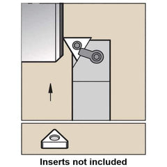 Kennametal - MTFN, Left Hand Cut, 0° Lead Angle, 25mm Shank Height x 25mm Shank Width, Negative Rake Indexable Turning Toolholder - 150mm OAL, TN..1604.. Insert Compatibility, Series Kenloc - Apex Tool & Supply