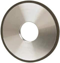 Made in USA - 4" Diam x 1-1/4" Hole x 1/4" Thick, N Hardness, 100 Grit Surface Grinding Wheel - Diamond, Type 1A1, Fine Grade - Apex Tool & Supply