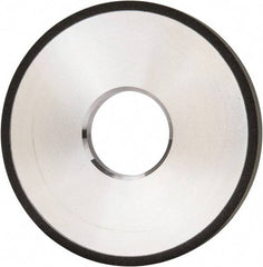 Made in USA - 4" Diam x 1-1/4" Hole x 3/8" Thick, N Hardness, 100 Grit Surface Grinding Wheel - Diamond, Type 1A1, Fine Grade - Apex Tool & Supply