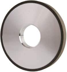 Made in USA - 4" Diam x 1-1/4" Hole x 1/2" Thick, N Hardness, 100 Grit Surface Grinding Wheel - Diamond, Type 1A1, Fine Grade - Apex Tool & Supply