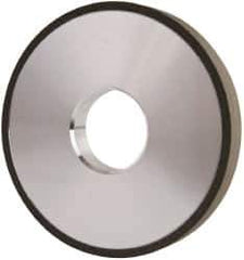 Made in USA - 4" Diam x 1-1/4" Hole x 1/2" Thick, N Hardness, 100 Grit Surface Grinding Wheel - Diamond, Type 1A1, Fine Grade - Apex Tool & Supply