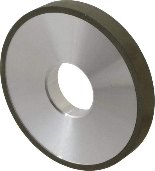 Made in USA - 4" Diam x 1-1/4" Hole x 1/2" Thick, N Hardness, 220 Grit Surface Grinding Wheel - Diamond, Type 1A1, Very Fine Grade - Apex Tool & Supply