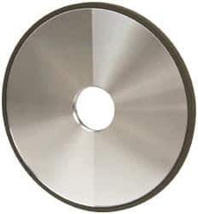 Made in USA - 6" Diam x 1-1/4" Hole x 1/4" Thick, N Hardness, 220 Grit Surface Grinding Wheel - Diamond, Type 1A1, Very Fine Grade - Apex Tool & Supply