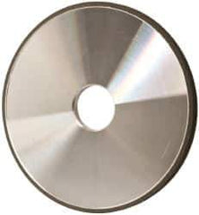 Made in USA - 6" Diam x 1-1/4" Hole x 3/8" Thick, N Hardness, 100 Grit Surface Grinding Wheel - Diamond, Type 1A1, Fine Grade - Apex Tool & Supply