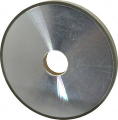 Made in USA - 6" Diam x 1-1/4" Hole x 1/2" Thick, N Hardness, 100 Grit Surface Grinding Wheel - Diamond, Type 1A1, Fine Grade - Apex Tool & Supply