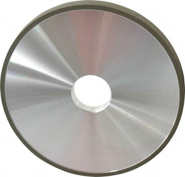 Made in USA - 6" Diam x 1-1/4" Hole x 1/2" Thick, N Hardness, 220 Grit Surface Grinding Wheel - Diamond, Type 1A1, Very Fine Grade - Apex Tool & Supply