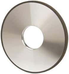 Made in USA - 4" Diam x 1-1/4" Hole x 1/4" Thick, N Hardness, 100 Grit Surface Grinding Wheel - Diamond, Type 1A1, Fine Grade - Apex Tool & Supply