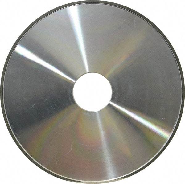 Made in USA - 6" Diam x 1-1/4" Hole x 1/8" Thick, N Hardness, 100 Grit Surface Grinding Wheel - Diamond, Type 1A1, Fine Grade - Apex Tool & Supply