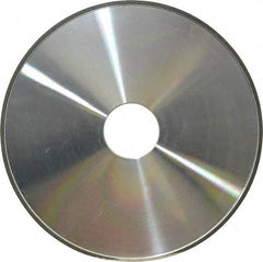 Made in USA - 6" Diam x 1-1/4" Hole x 1/8" Thick, N Hardness, 100 Grit Surface Grinding Wheel - Diamond, Type 1A1, Fine Grade - Apex Tool & Supply