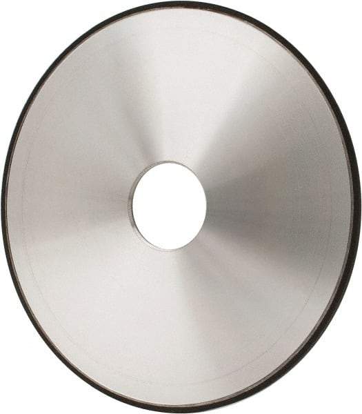 Made in USA - 6" Diam x 1-1/4" Hole x 1/8" Thick, N Hardness, 220 Grit Surface Grinding Wheel - Diamond, Type 1A1, Very Fine Grade - Apex Tool & Supply