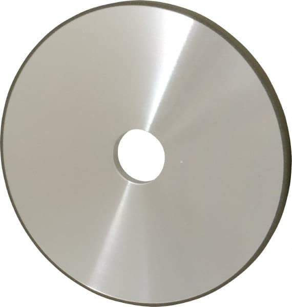 Made in USA - 7" Diam x 1-1/4" Hole x 3/8" Thick, N Hardness, 100 Grit Surface Grinding Wheel - Diamond, Type 1A1, Fine Grade - Apex Tool & Supply