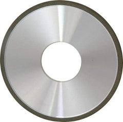 Made in USA - 4" Diam x 1-1/4" Hole x 1/8" Thick, N Hardness, 100 Grit Surface Grinding Wheel - Diamond, Type 1A1, Fine Grade - Apex Tool & Supply