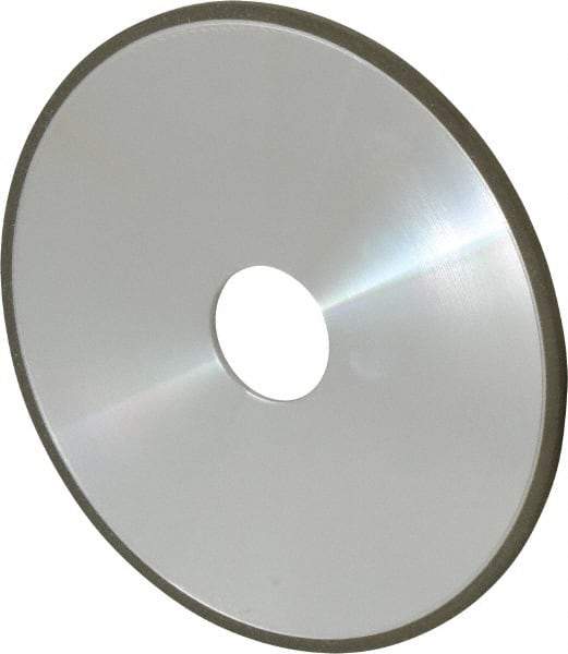 Made in USA - 6" Diam x 1-1/4" Hole x 1/8" Thick, N Hardness, 100 Grit Surface Grinding Wheel - Diamond, Type 1A1, Fine Grade - Apex Tool & Supply