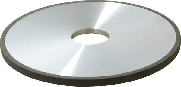 Made in USA - 6" Diam x 1-1/4" Hole x 1/4" Thick, N Hardness, 100 Grit Surface Grinding Wheel - Diamond, Type 1A1, Fine Grade - Apex Tool & Supply