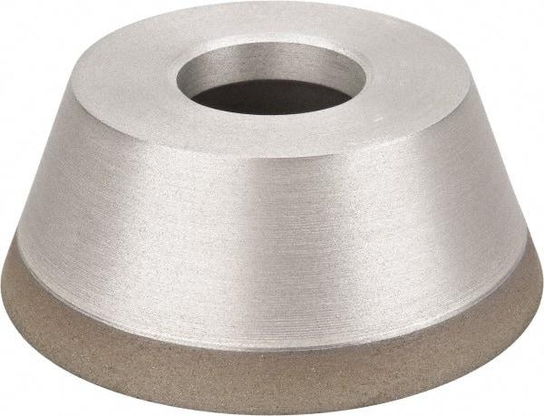 Made in USA - 3-3/4" Diam, 1-1/4" Hole Size, 1-1/2" Overall Thickness, 100 Grit, Type 11 Tool & Cutter Grinding Wheel - Fine Grade, Diamond - Apex Tool & Supply