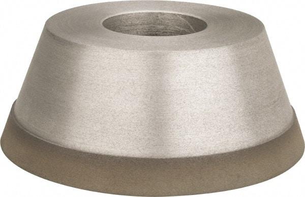 Made in USA - 3-3/4" Diam, 1-1/4" Hole Size, 1-1/2" Overall Thickness, 220 Grit, Type 11 Tool & Cutter Grinding Wheel - Very Fine Grade, Diamond - Apex Tool & Supply