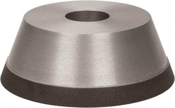 Made in USA - 5" Diam, 1-1/4" Hole Size, 1-3/4" Overall Thickness, 100 Grit, Type 11 Tool & Cutter Grinding Wheel - Fine Grade, Diamond - Apex Tool & Supply