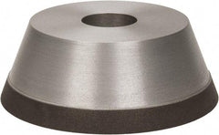 Made in USA - 5" Diam, 1-1/4" Hole Size, 1-3/4" Overall Thickness, 100 Grit, Type 11 Tool & Cutter Grinding Wheel - Fine Grade, Diamond - Apex Tool & Supply