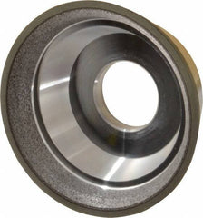 Made in USA - 3-3/4" Diam, 1-1/4" Hole Size, 1-1/2" Overall Thickness, 220 Grit, Type 11 Tool & Cutter Grinding Wheel - Very Fine Grade, Diamond - Apex Tool & Supply