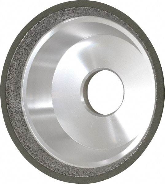 Made in USA - 5" Diam, 1-1/4" Hole Size, 1-3/4" Overall Thickness, 150 Grit, Type 11 Tool & Cutter Grinding Wheel - Very Fine Grade, Diamond - Apex Tool & Supply