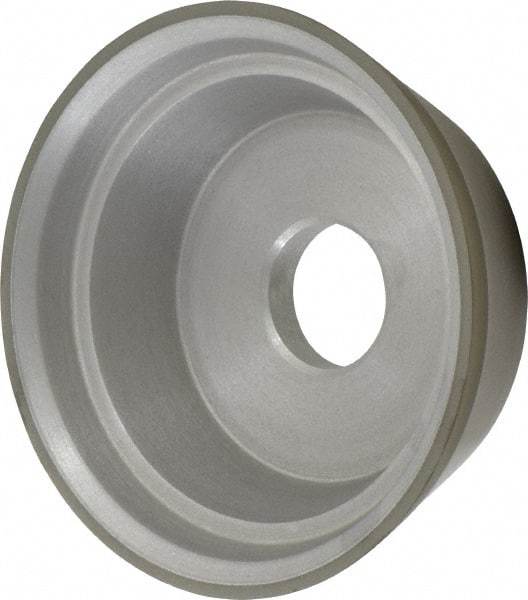 Made in USA - 5" Diam, 1-1/4" Hole Size, 1-3/4" Overall Thickness, 220 Grit, Type 11 Tool & Cutter Grinding Wheel - Very Fine Grade, Diamond - Apex Tool & Supply
