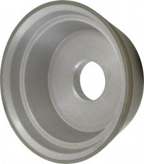 Made in USA - 5" Diam, 1-1/4" Hole Size, 1-3/4" Overall Thickness, 220 Grit, Type 11 Tool & Cutter Grinding Wheel - Very Fine Grade, Diamond - Apex Tool & Supply